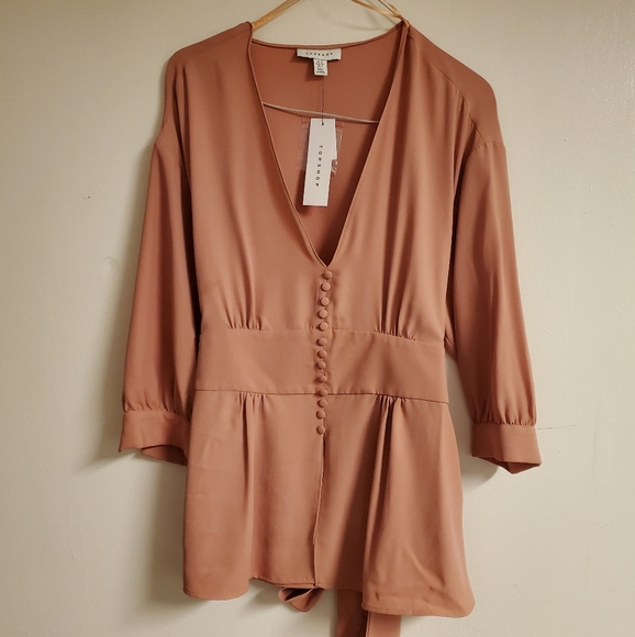 Topshop Tops - BWT topshop peach blush blouse